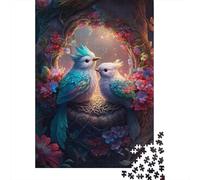 Rompecabezas de Aves con Arte Animal, de Primera Calidad, 100% Reciclado, Rectangular, para Adultos y Adolescentes, 1000 Piezas (75 x 50 cm)