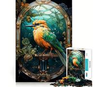 Rompecabezas de Aves míticas de 1000 Piezas para Adolescentes Mejora la Memoria Pasatiempo Tranquilo Bordes precisos Regalo de cumpleaños (38x26cm)