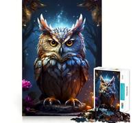 Rompecabezas de Aves Rapaces nocturnas de 1000 Piezas para Adolescentes Juguete para desarrollar la Mente Diseño Divertido y Relajante armar (38x26cm)