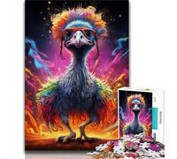 Rompecabezas de Avestruz de 1000 Piezas para Adultos y Adolescentes Un Juego desafiante, Toda la Familia 38x26cm
