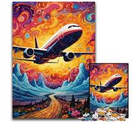 Rompecabezas de avión de 1000 Piezas, Ideal para Adultos, Actividades Familiares, decoración del hogar, 26x38cm/10,23x14,96 Pulgadas.