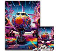 Rompecabezas de avión de Arte, 1000 Piezas para Adultos, Rompecabezas para Bricolaje, decoración del hogar, Juego de ingenio, 50x75cm/19,68x29,52 Pulgadas