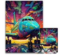 Rompecabezas de avión de Arte de 1000 Piezas para Adultos, Rompecabezas desafiantes, Rompecabezas de Bricolaje para Adolescentes, 26x38cm/10,23x14,96 Pulgadas