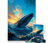Rompecabezas de avistamiento de Ballenas, 1000 Piezas para Adultos Claridad Mental, relajación, diversión, Bordes Finos, (50x75cm)
