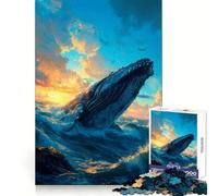 Rompecabezas de avistamiento de Ballenas para Adultos, 1000 Piezas, Ejercicio Mental, Ocio Consciente, Cierre Seguro, (38x26cm)