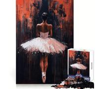 Rompecabezas de Bailarina de Ballet en Rojo para Adultos, 1000 piezasDesarrolla la Inteligencia y la habilidadIdeal para Momentos de ocioRegalo significativo (38x52cm)