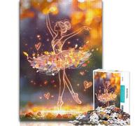 Rompecabezas de Bailarina de Ballet para Adultos 1000 Piezas para Adolescentes Ideal para aliviar el estrés un desafío difícil decoración única para el hogar y Regalos (26x38cm)
