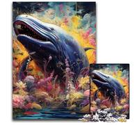 Rompecabezas de Ballena Azul de 1000 Piezas, Ideal para Adultos, un desafiante Rompecabezas para Adolescentes, Divertido Juego Interactivo para Toda la Familia, 50x75cm/19,68x29,52 Pulgadas.