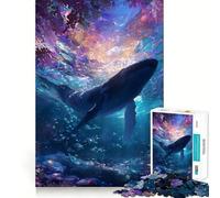 Rompecabezas de Ballena en un océano Colorido con 1000 Piezas Diversión Garantizada Tecnología Avanzada de Corte láser Juguete de Entretenimiento para Interiores Durante Las Vacaciones (38x52cm)