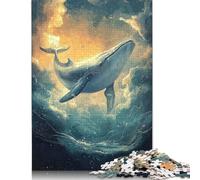 Rompecabezas de Ballena en un océano de ensueño, 500 Piezas, para Adultos y Adolescentes a Partir de 12 años. Regalos de Nochebuena, 500 Piezas (52 x 38 cm).