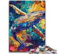 Rompecabezas de Ballena jorobada para Adultos, 1000 Piezas, Ideal para niños de 14 años o más, Ideal para Navidad, cumpleaños, 26x38cm