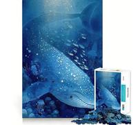 Rompecabezas de Ballenas en el Fondo del mar 1000 Piezas Juguete para desarrollar la Capacidad cognitiva Superficie Lisa y sin Rebabas Actividad Relajante para Grupos en Interiores (38x52cm)