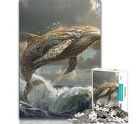 Rompecabezas de Ballenas para Adultos y Adolescentes, Ideal para ejercitar el Cerebro, Juguetes adictivos para Cultivar la Paciencia, Gran Regalo, 50x75cm