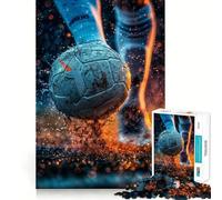 Rompecabezas de balón de fútbol para Adultos, 1000 Piezas, Rompecabezas Mental, Relajante, Arte, Montaje, (38x26cm)