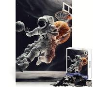 Rompecabezas de Baloncesto de astronautas para Adultos, 1000 Piezas, Ejercicio Inteligente, Entretenimiento Relajante, Bordes precisos, Sorpresa navideña (38x26cm)