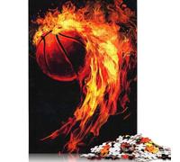 Rompecabezas de Baloncesto en Llamas, desafío difícil, 100% cartón Reciclado, para Adultos a Partir de 12 años, 1000 Piezas (75 x 50 cm)