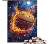Rompecabezas de Baloncesto en Llamas para Adultos, 1000 Piezas, Ideal para Reducir el estrés, con Papá Noel, para niños de 14 años 50x75cm