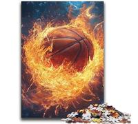 Rompecabezas de Baloncesto en Llamas para Adultos (2000 Piezas), desafiantes, Pero Divertidos y Divertidos Decoración hogar (70x100cm)