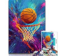 Rompecabezas de Baloncesto para Adultos de 1000 Piezas, difícil de superar, para Adultos Cada Pieza es única Un Juego desafiante y Divertido para Toda la Familia (tamaño 38x26cm)