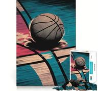 Rompecabezas de Baloncesto Vintage para Adultos de 1000 Piezas Desarrolla la Memoria y es Divertido Corte de Alta precisión Fácil de Aprender Disfrute en Familia (38x52cm)