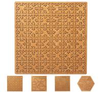 Rompecabezas de bandeja fractal, rompecabezas de madera difficult duro para adultos, rompecabezas único irregular sin imagen, rompecabezas de pensamiento inverso, desafío de cerebro, regalo de juego