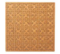 Rompecabezas de bandeja fractal, rompecabezas de madera para adultos, diseño único de laberinto irregular, rompecabezas desafiante sin imagen, juego de pensamiento inverso para entrenamiento cerebral