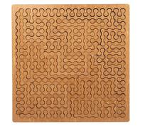 Rompecabezas de bandeja fractal, rompecabezas de madera para adultos, diseño único de laberinto irregular, rompecabezas desafiante sin imagen, juego de pensamiento inverso para entrenamiento cerebral
