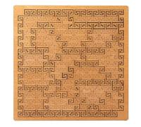 Rompecabezas de bandeja fractal, rompecabezas de madera para adultos, diseño único de laberinto irregular, rompecabezas desafiante sin imagen, juego de pensamiento inverso para entrenamiento cerebral