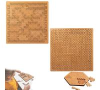Rompecabezas de bandeja fractal, rompecabezas de madera que dobla la mente, rompecabezas de laberinto creativo irregular único, desafiante de pensamiento inverso, mantiene la agudeza mental para