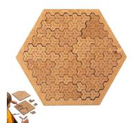 Rompecabezas de bandeja fractal, rompecabezas geométrico irregular 3D cortado con láser, rompecabezas de laberinto desafiante con marco, regalo único para los amantes y pensadores de rompecabezas (#D)