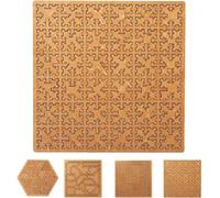 Rompecabezas de bandeja, rompecabezas de madera para adultos, forma irregular, sin imagen, juego de rompecabezas de pensamiento inverso, el mejor regalo para el cerebro (B)