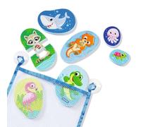Rompecabezas de baño Play+ 12034120 de Ravensburger: Animales, Juguetes para Actividades al Aire Libre y de baño, Juguetes a Partir de 1 año, Incluye una práctica Bolsa de Malla, Juguete para bañera