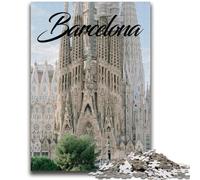 Rompecabezas de Barcelona de 1000 Piezas para Adultos y Adolescentes Juguetes educativos, Juegos antiestrés, Regalos de Amigo Invisible para niños a Partir de 14 años 1000 Piezas (50x75cm)