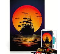 Rompecabezas de Barco pequeño no es un Barco para Adolescentes, 1000 Piezas, para ejercitar la Mente, Actividad para el hogar, Borde Exacto, Regalo Festivo 38x52cm