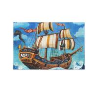 Rompecabezas de barco pirata misterioso mar para adultos, entretenimiento e inteligencia, juegos duros perfectos para noches de juegos, rompecabezas para adultos, 500 piezas