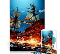 Rompecabezas de Barcos para Adolescentes, 1000 Piezas, Juguete Inteligente, Tiempo Libre, Corte preciso, Regalo de Temporada 38x52cm