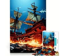 Rompecabezas de Barcos para Adolescentes, 1000 Piezas, Rompecabezas Mental, Divertido y Relajante, Arte para armar, un Regalo Encantador 50x75cm