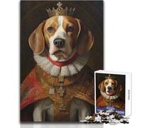 Rompecabezas de Beagle The King de 1000 Piezas para Adolescentes, Aprendizaje Consciente, Juego Divertido, Celebraciones alegres, tamaño 38x52cm