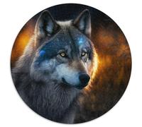 Rompecabezas de bebé Lobo para Adultos, 1000 Piezas, Redondo, para Principiantes, Ideal para cumpleaños y Regalos navideños, 67,5 x 67,5 cm