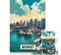Rompecabezas de Beirut de 1000 Piezas para Adolescentes desarrolla la lógica, Calma la Mente, diversión, fácil de armar, (38x52cm)