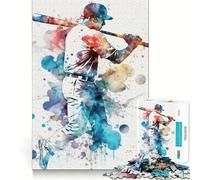 Rompecabezas de béisbol de 1000 Piezas para Adolescentes, Juguete de razonamiento y Habilidad, Tranquilo y con Corte Exacto, Sorpresa navideña 38x26cm
