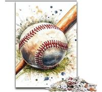 Rompecabezas de béisbol de 1000 Piezas para Adultos y Adolescentes, Ideal para Pasar el rato en casa, Regalo de cumpleaños, decoración de Pared para Mayores de 14 años (tamaño 50x75cm)