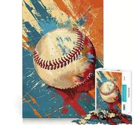 Rompecabezas de béisbol Vibrantes de 1000 Piezas para Adultos Juego Divertido y fácil de armar Ideal para divertirse en Familia (38x26cm)