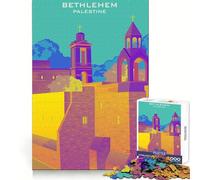 Rompecabezas de Belén, Palestina, 1000 Piezas para Adultos Fomenta la concentración, la Capacidad de concentración, la relajación y el Equilibrio Un Regalo significativo (50x75cm)