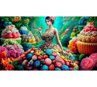 Rompecabezas de belleza para vestidos, 1000 piezas, juguetes pesados, juego educativo, juguete desafiante imposible para adultos y niños en probado vestido de belleza, 75 x 50 cm, 1000 unidades