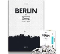 Rompecabezas de Berlín, Alemania, para Adolescentes, 1000 Piezas, desafío de Inteligencia Cerebral, Juguetes adictivos para decoración del hogar, 38x26cm