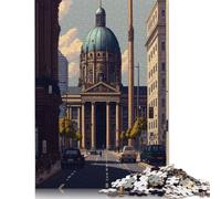 Rompecabezas de Berlín Pixel Art, 100% cartón Reciclado, Ideal para Mujeres y Hombres, 1000 Piezas (26 x 38 cm)