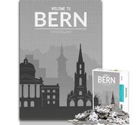 Rompecabezas de Berna, Suiza, 1000 Piezas para Adultos, un Juego desafiante y Familiar, Toda la Familia, 50x75cm