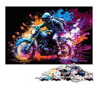 Rompecabezas de Bicicleta Colorido de 1000 Piezas para Adultos, desafiante Rompecabezas de Bricolaje para Adolescentes, 50x75cm/19,68x29,52 Pulgadas