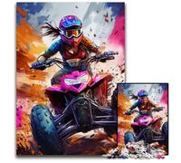 Rompecabezas de Bicicleta de montaña de 1000 Piezas para Adultos, Rompecabezas de cartón para Adultos, Ideal para decoración DIY y Regalo de acertijos, 26x38cm/10,23x14,96 Pulgadas
